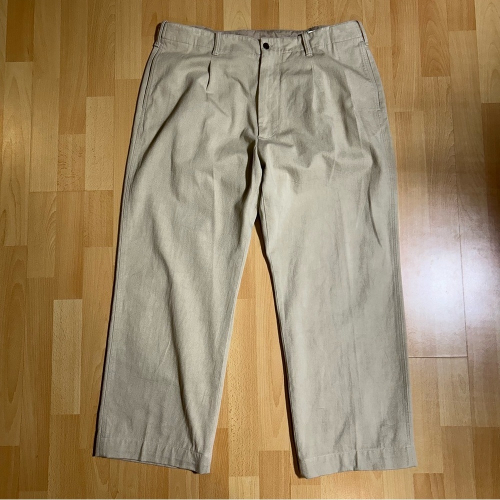 AYR The Pal Wide Leg‎ Trouser in Beige Tan 36x30